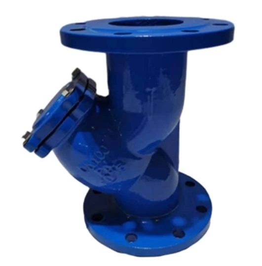 Strainer flanged connection de mek shɔ se sikyuɔr silin .